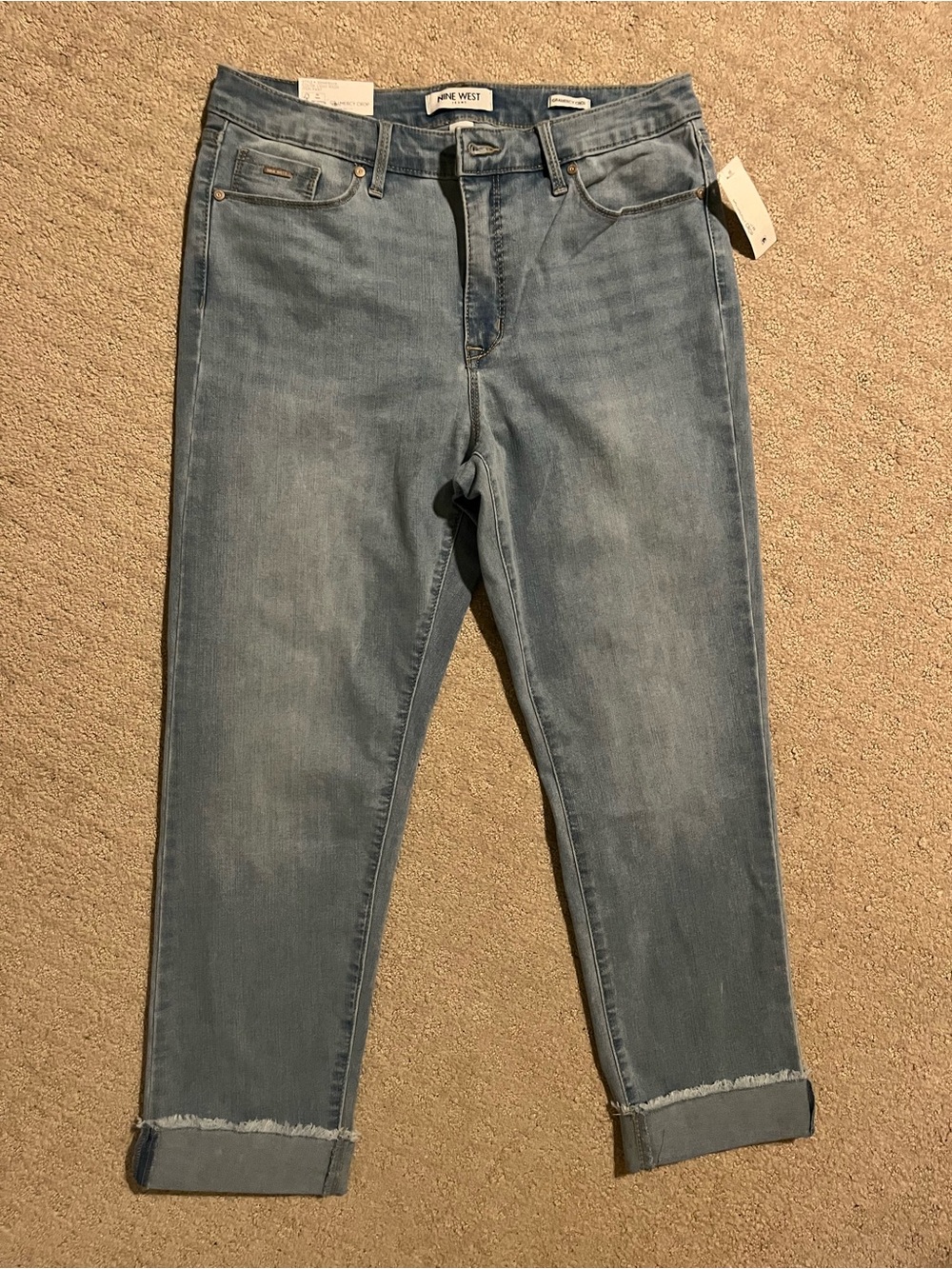 Nine West Gramercy Crop Light Blue Ladies Jeans size 10